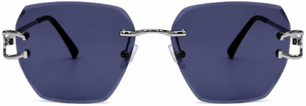 GEOMETRIC RIMLESS SUNGLASSES