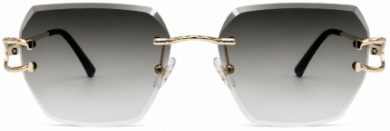 GEOMETRIC RIMLESS SUNGLASSES