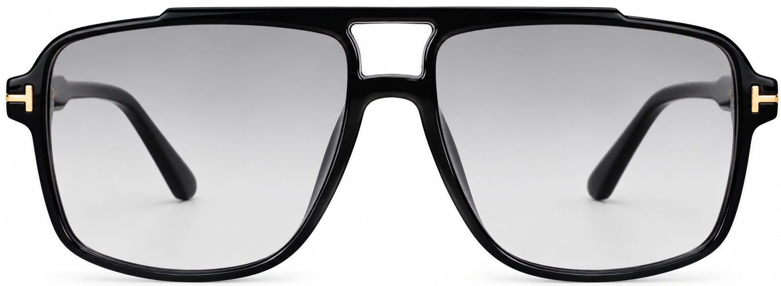 Modern Black Aviator Sunglasses