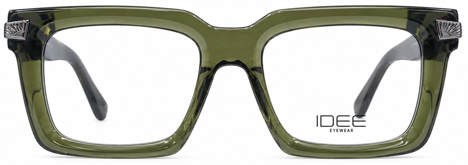 Olive Green Eyeglasses Product Shot