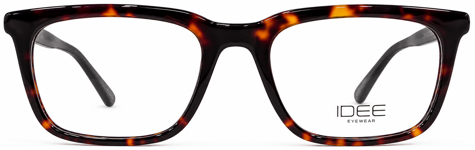 Tortoiseshell Eyeglasses on White Background